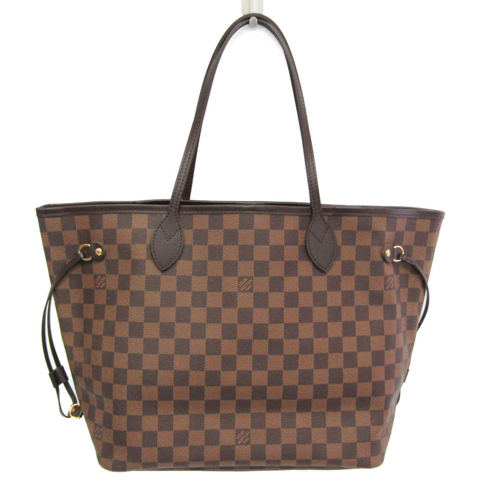 LOUIS VUITTON Authentic Brown Damier Neverfull MM Tote Bag